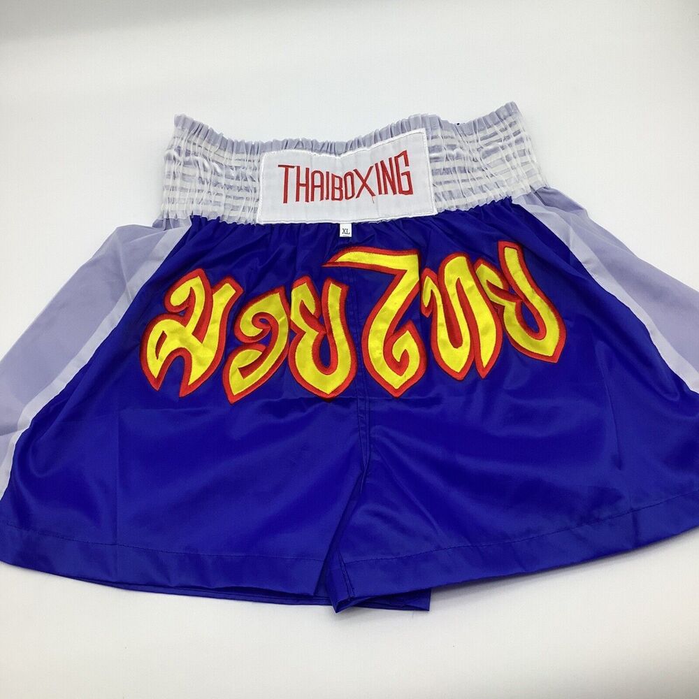 Thaiboxing Mens Shorts Satin‎ Boxing Trunks Size XL